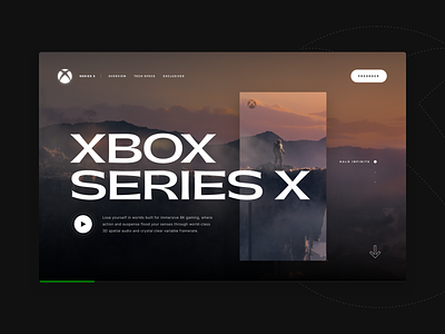 Xbox Series X - UI Experiment c4d clean interface layout minimal promo typogaphy ui web web design webgl xbox xbox series x