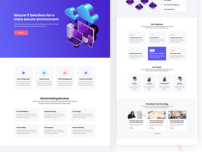 Security IT landing page