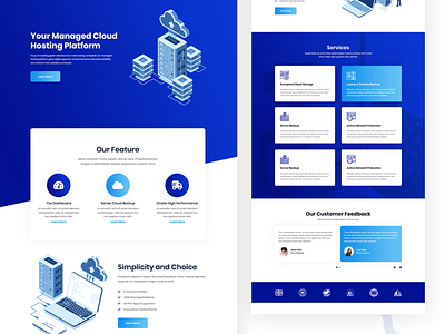 Cloud Hosting Web Design