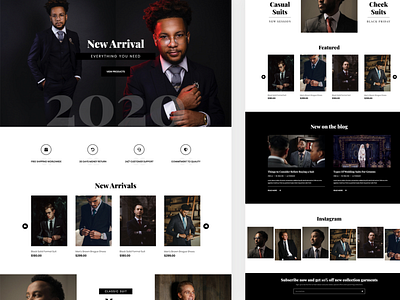 Fashion webpage design webflow