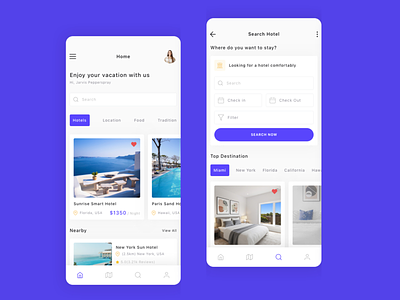 Travel & Vacation airbnb similar design