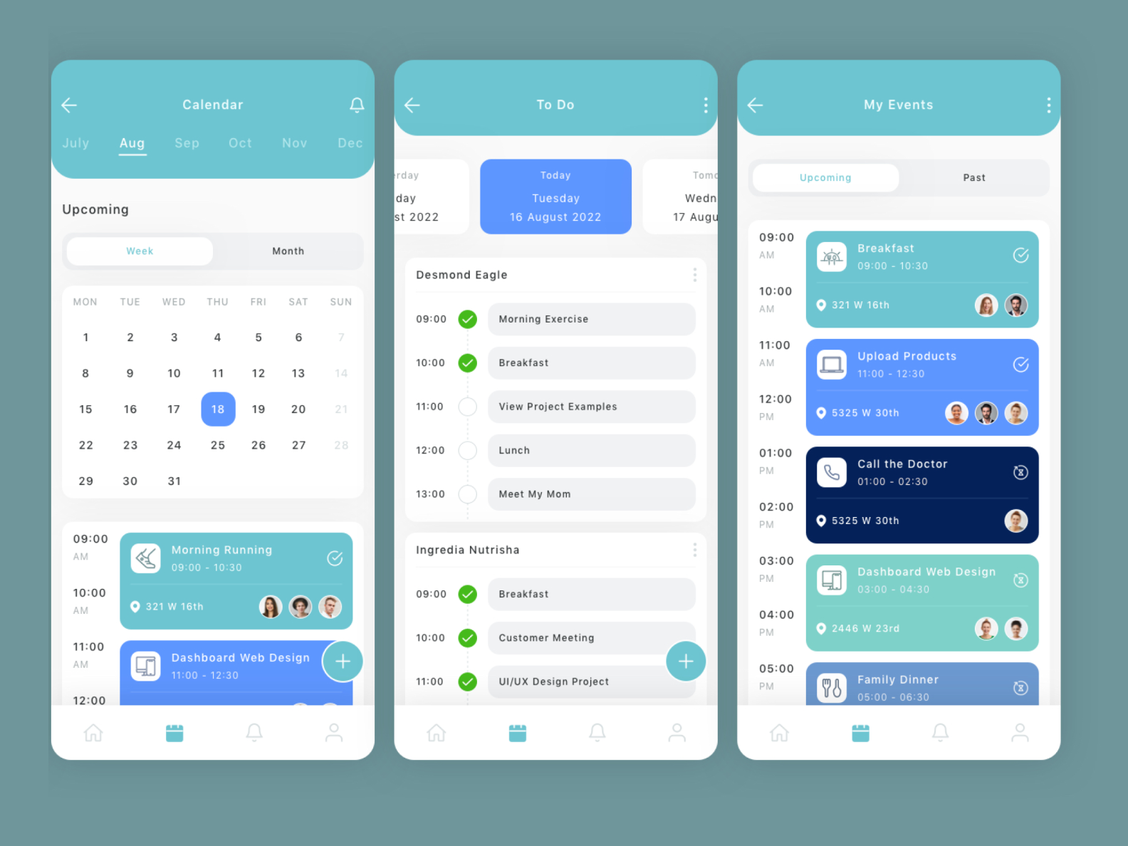 Todo list app by Carroll Hunter on Dribbble