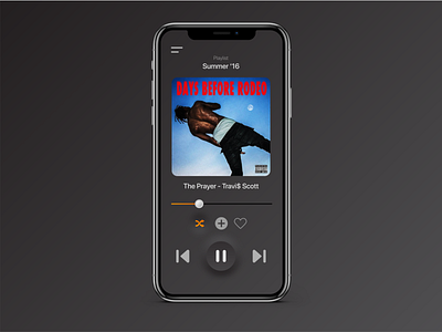 Mp3 Player Mobile app dailyui design neumorphism ui vector