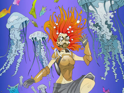 Under Da Sea art design digital illustration novel