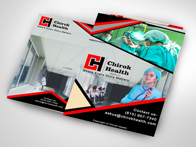 Medical Brochure branding design illustration vector
