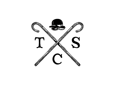 The Social Club Secondary Logo club cross hat monocle secondary social