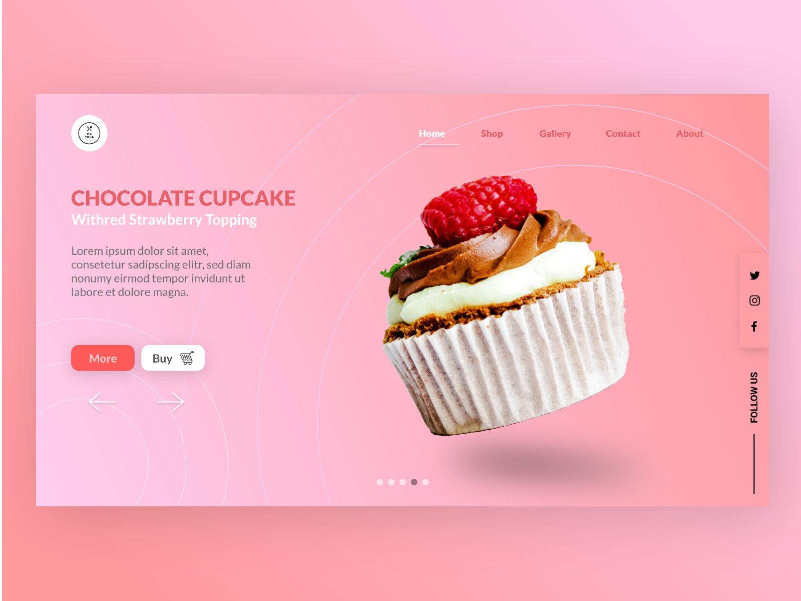 Cupcake Store Webdesign by MuhammadRizal on Dribbble