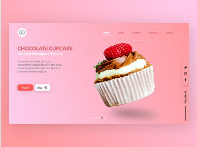 Cupcake Store Webdesign