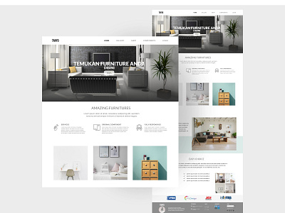 Furniture Web Design adobe xd figma furniture landing page popular popull uiux web web design