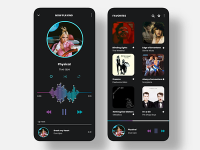 Music Player App app appdesign appdesigner design inspiration interface ui userinterface userinterfacedesign ux