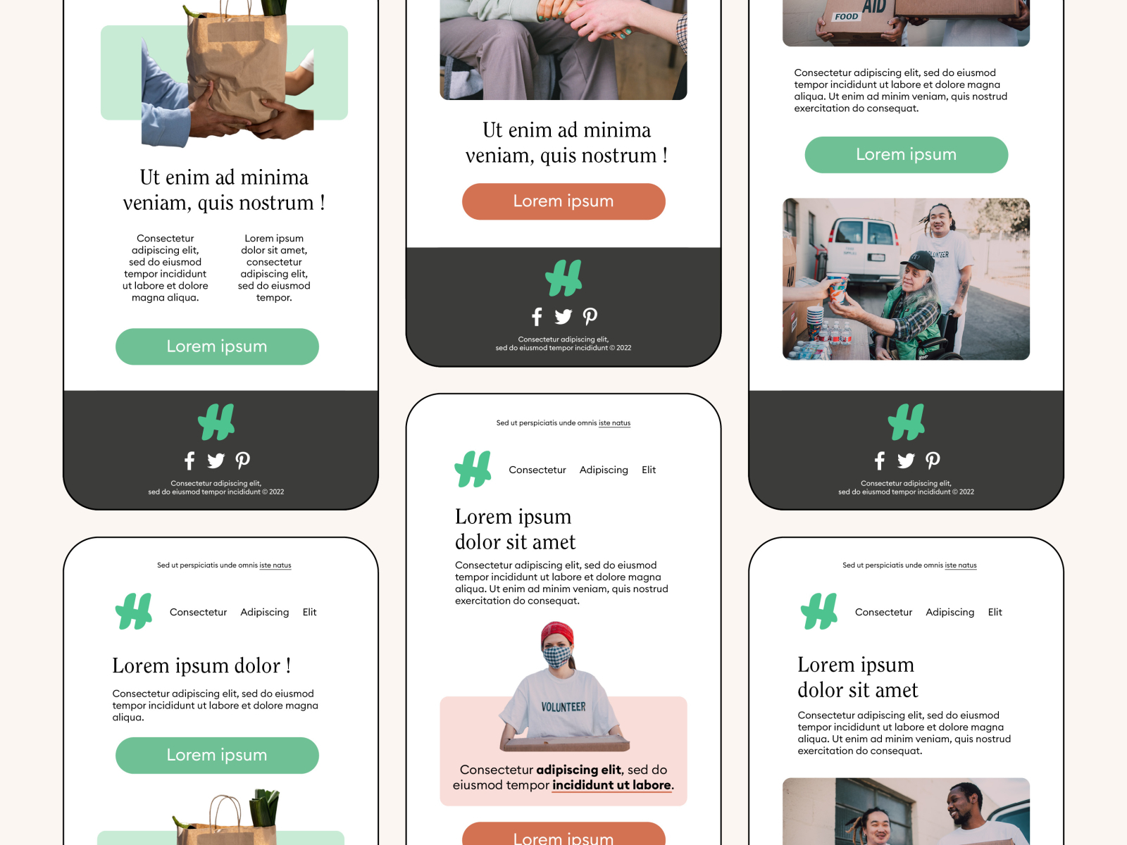 Newsletter Template Concept by Camille Aguera on Dribbble