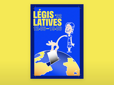French Legislative Election '22 Poster 2022 france illustration politic political poster vote
