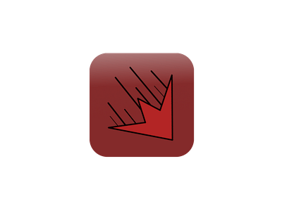 Falling Star branding design flat icon illustration logo