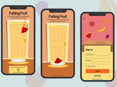 Daily UI #001 - Falling Fruit