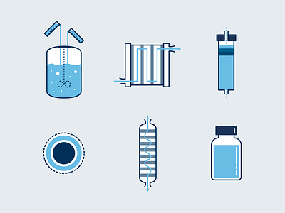 mRNA Manufacturing Process Illustrations