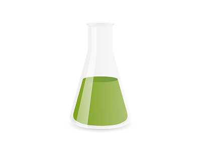 Chemistry Flask bottle chemistry flask glass green illustration illustrator science vector