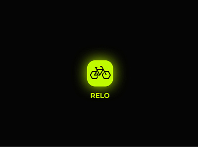 RELO bycicle logo mobile app ui uxdesign