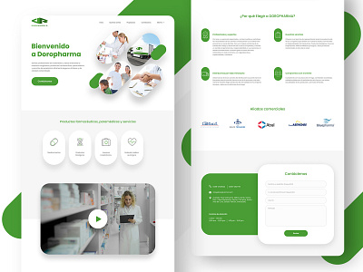 New Doropharma Website design logo ui web webdesign