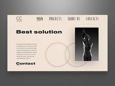 CC studio - concept design site web web design webdesig