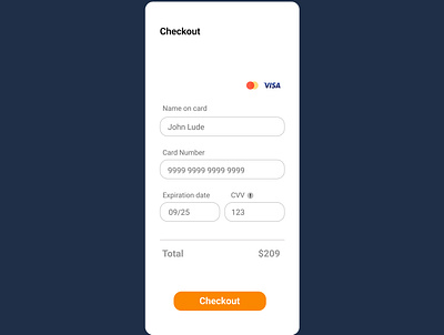 credit card checkout page dailyui ui