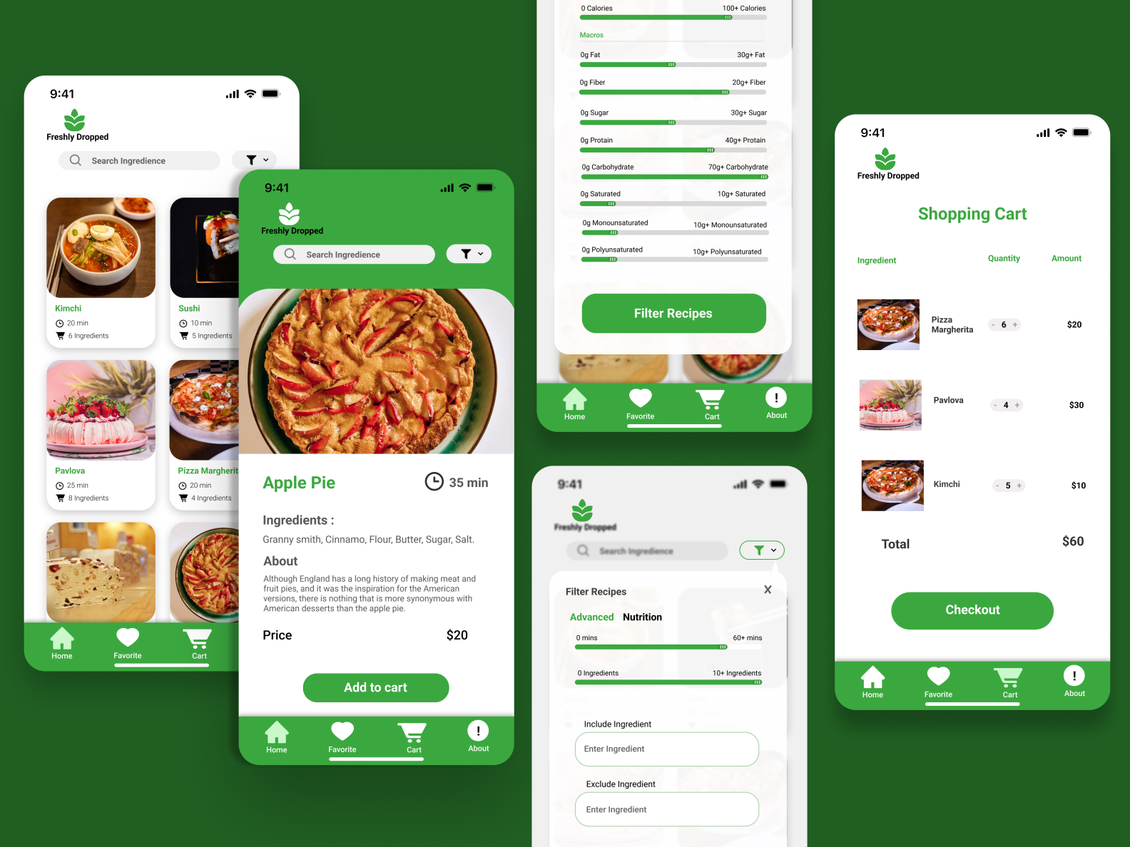 Food service by Derek Ekido on Dribbble