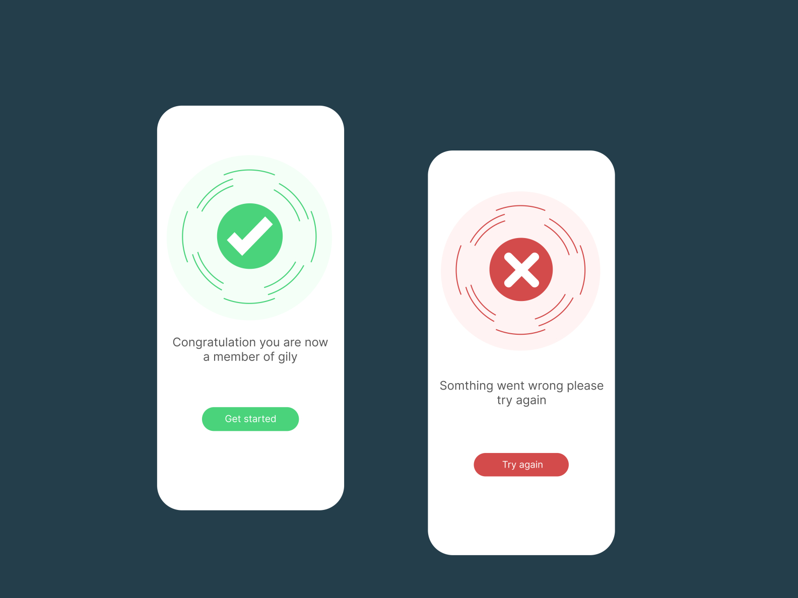 Flash message ui design day 0011 by Derek Ekido on Dribbble