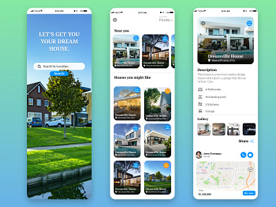 Real Estate app ui.