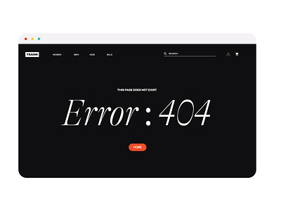 Daily UI #008 - 404 Error Page