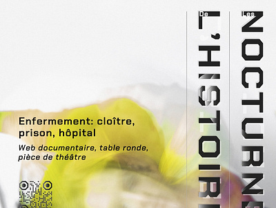 Les Nocturnes de L'Histoire color event graphic design identity poster print theatre
