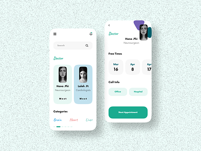 ui design for get doctors appointment