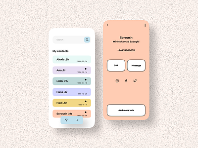 ui for manage contacts 2020 2020 trend app app design mobile mobile app mobile ui ui ui ux ui design uiapp uidaily uidesign uidesigner uidesigns uiux ux design uxdesign uxdesigner uxui