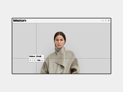 Melon main page animation app blog branding collection concept design online shop shop toteme typography ui ux website