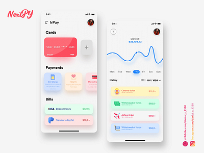 App banking services ui ux uiux bank design