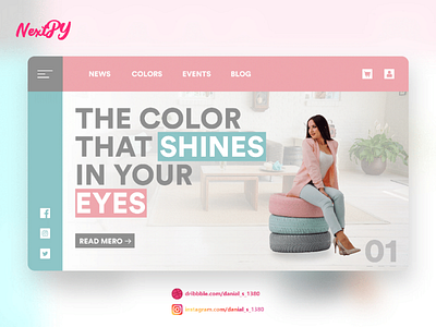 The color that shines in your eyes 💫 uiux design web ui uidesign