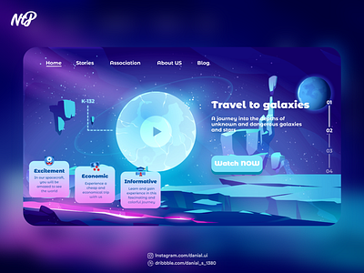 Galactic voyages ✨🌠 design ui ui ux uidesign uikit uiux design web ios app uiuxdesign web web design webdesign website website design