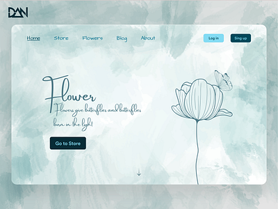 Flower landing page design 🌷