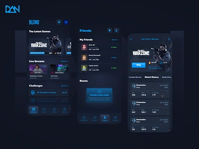 Blizzard Redesign App 💙🕹 app blizzard blizzard entertainment blue call of duty design game games gameshow gaming mobile mobile app online stream ui ui ux uidesign uiux uiuxdesign ux