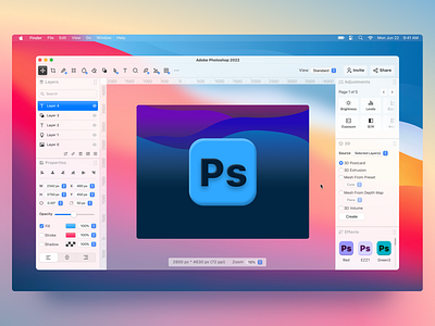 Redesign Adobe Photoshop 🎨🖌 3d design logo logo 3d logos mac macbook macos mobile photo photographer photography photoshop photoshop editing redesign ui ui ux uidesign uiux uiuxdesign