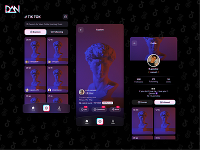 Redesign TikTok App 🎵🌈🤞🏻