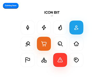 💎 Icon Bit v1 design icon iconoghraphy illustration logo ui ui ux uidesign uiux uiuxdesign