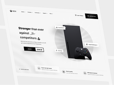 🎮 Xbox Landing Page design landing mobile ui ux uidesign uiux uiuxdesign web xbox xbox one