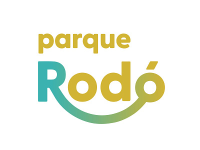 Parque Rodó amusement park brand branding branding design design fun gradient logo logo logotipo park type typography