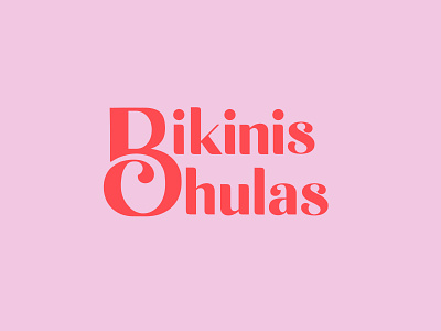 Bikinis Chulas beach brand branding design logo logotype swimwear typography