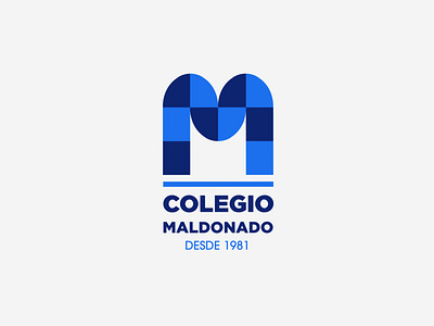 Colegio Maldonado brand branding design institution isologotipo logotype school school logo secondary typography uruguay