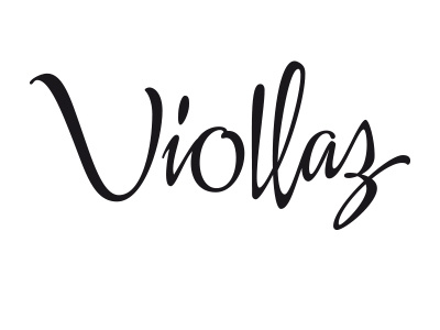 Viollaz brush calligraphy handmade lettering logo logotype type