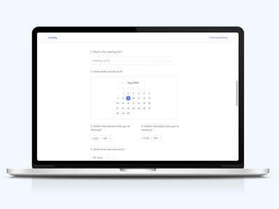 Group Scheduling - Web, Create Meeting