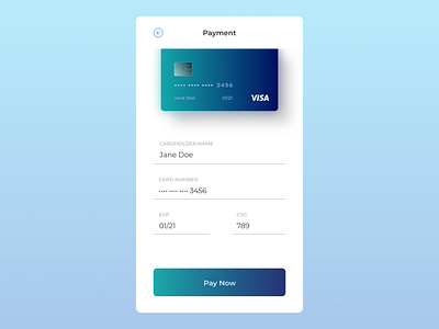 Credit Card Checkout - DailyUI 002 clean credit card checkout dailyui dailyui 002 dailyuichallenge date figma gradiant luxury minimal mobile number payment paypal shopping sleek trending typogaphy ui visa