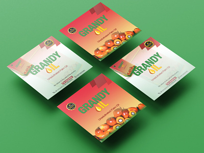Palm Oil Label & Flyer Design flyer graphic design inspiration palm oil