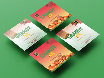 Palm Oil Label & Flyer Design