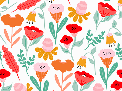 Flower pattern art artwork design digital flower flower illustration flower pattern flowers flowers illustration illustration pattern